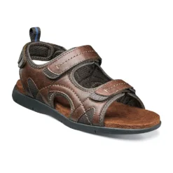Nunn Bush® Rio Grande River Men's Three-Strap Open Toe Sandals