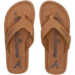 Men's Atlanta Braves Color Pop Flip Flop Sandals