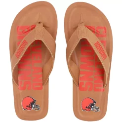 Men's Cleveland Browns Color Pop Flip Flop Sandals