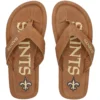 Men's New Orleans Saints Color Pop Flip Flop Sandals