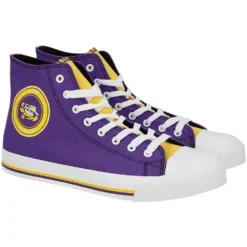 Men's FOCO LSU Tigers High Top Canvas Sneakers