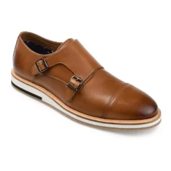 Thomas & Vine Thatcher Men's Leather Monk Strap Shoes