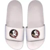 Men's ISlide White Florida State Seminoles Primary Motto Slide Sandals