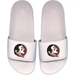 Men's ISlide White Florida State Seminoles Primary Motto Slide Sandals