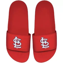 Men's ISlide Red St. Louis Cardinals Primary Motto Slide Sandals