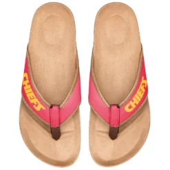 Men's FOCO Kansas City Chiefs Cork Flip Flops