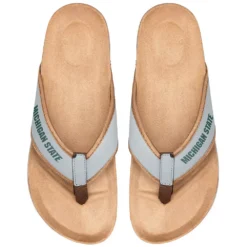Men's FOCO Michigan State Spartans Cork Flip Flops
