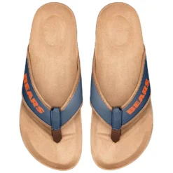 Men's FOCO Chicago Bears Cork Flip Flops