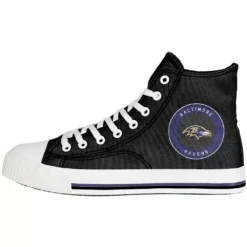 Men's FOCO Baltimore Ravens High Top Canvas Sneakers