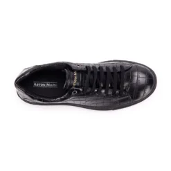 Aston Marc Croc Embossed Men's Court Sneakers -Male Shoes Store 5268103 ALT4