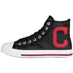 Men's FOCO Cleveland Indians Big Logo High Top Canvas Shoes