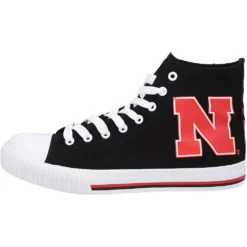 Men's FOCO Nebraska Huskers Big Logo High Top Canvas Shoes -Male Shoes Store 5370087 ALT2