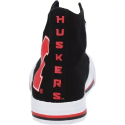 Men's FOCO Nebraska Huskers Big Logo High Top Canvas Shoes -Male Shoes Store 5370087 ALT3