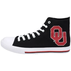 Men's FOCO Oklahoma Sooners Big Logo High Top Canvas Shoes 6 Men's FOCO Oklahoma Sooners Big Logo High Top Canvas Shoes -Male Shoes Store 5376092 ALT2
