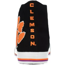 Men's FOCO Clemson Tigers Big Logo High Top Canvas Shoes -Male Shoes Store 5378521 ALT3