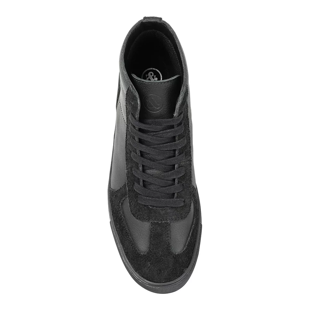 Thomas & Vine Verge Men's Leather High Top Sneakers 3 Thomas & Vine Verge Men's Leather High Top Sneakers - Image 3