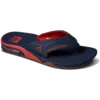 Men's REEF Atlanta Braves Fanning Bottle Opener Sandals