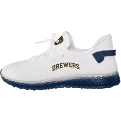 Men's FOCO Milwaukee Brewers Gradient Sole Knit Sneakers