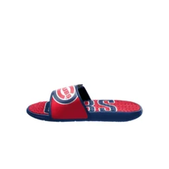 Men's FOCO Chicago Cubs Logo Gel Slide Sandals -Male Shoes Store 5767452 ALT2