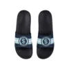 FOCO Seattle Kraken Stripe Raised Slide Sandals