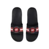 FOCO Wisconsin Badgers Stripe Raised Slide Sandals