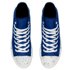 Men's FOCO Los Angeles Dodgers Paint Splatter High Top Sneakers -Male Shoes Store 5821402 ALT2
