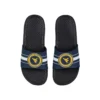 FOCO West Virginia Mountaineers Stripe Raised Slide Sandals
