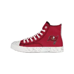 Men's FOCO Tampa Bay Buccaneers Paint Splatter High Top Sneakers -Male Shoes Store 5822646 ALT2