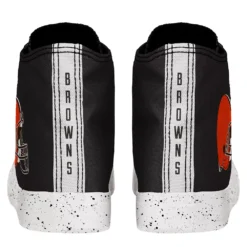Men's FOCO Cleveland Browns Paint Splatter High Top Sneakers -Male Shoes Store 5822675 ALT3