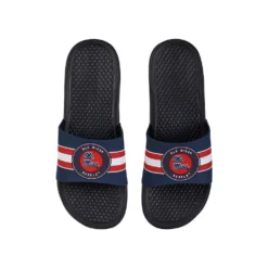 FOCO Ole Miss Rebels Stripe Raised Slide Sandals