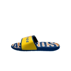 Men's FOCO Houston Astros Retro Colorblock Logo Gel Slide Sandals -Male Shoes Store 5822787 ALT2