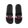 FOCO Miami Heat Stripe Raised Slide Sandals