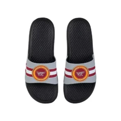 FOCO Virginia Tech Hokies Stripe Raised Slide Sandals