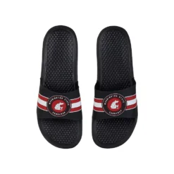 FOCO Washington State Cougars Stripe Raised Slide Sandals
