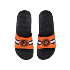 FOCO Baltimore Orioles Stripe Raised Slide Sandals