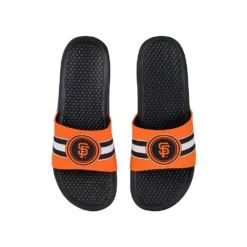 FOCO San Francisco Giants Stripe Raised Slide Sandals