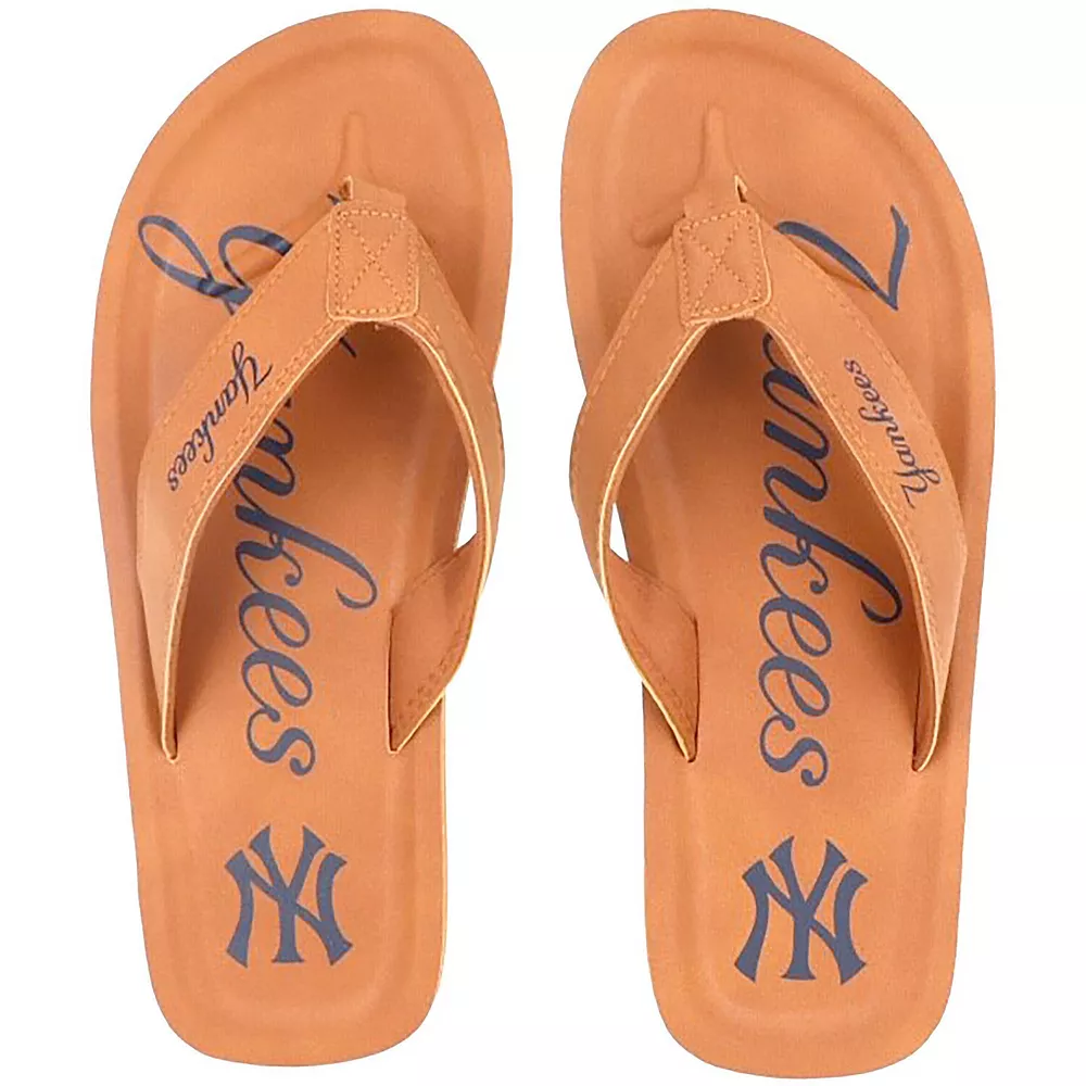 Men's FOCO New York Yankees Color Pop Flip Flop Sandals 1 Men's FOCO New York Yankees Color Pop Flip Flop Sandals
