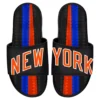ISlide Black New York Knicks 2022/23 City Edition Gel Slide Sandals