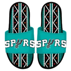 ISlide Black San Antonio Spurs 2022/23 City Edition Gel Slide Sandals